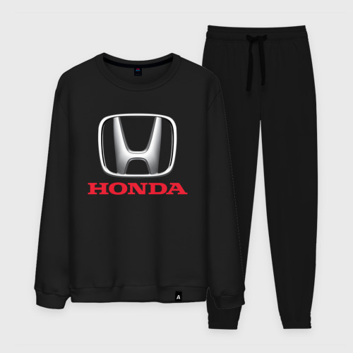 Мужской костюм хлопок Honda, цвет черный
