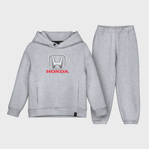 Детский костюм хлопок Oversize Honda, цвет меланж