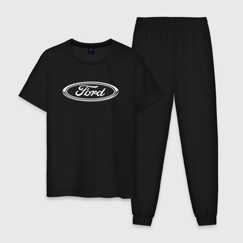 Мужская пижама хлопок Ford Форд, цвет черный