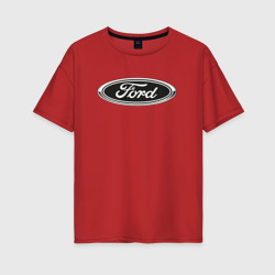 Женская футболка хлопок Oversize Ford Форд