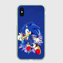 Чехол для iPhone XS Max матовый Sonic