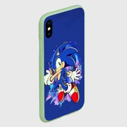 Чехол для iPhone XS Max матовый Sonic - фото 2