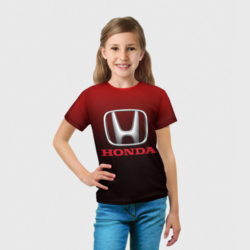 Детская футболка 3D Honda big logo, цвет 3D печать - фото 5