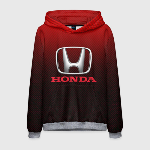 Мужская толстовка 3D Honda big logo, цвет меланж