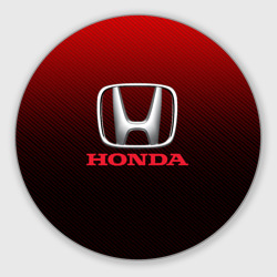 Круглый коврик для мышки Honda big logo