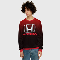 Мужской свитшот 3D Honda big logo - фото 2