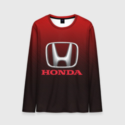 Мужской лонгслив 3D Honda big logo