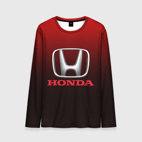 Мужской лонгслив 3D Honda big logo, цвет 3D печать