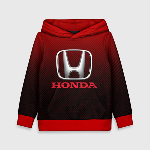 Детская толстовка 3D Honda big logo, цвет красный