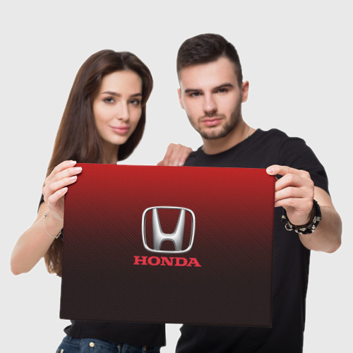 Холст прямоугольный Honda big logo, цвет 3D печать - фото 5