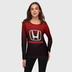 Женский лонгслив 3D Honda big logo - фото 2