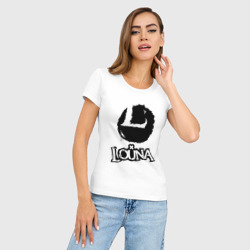 Женская футболка хлопок Slim Louna - фото 2