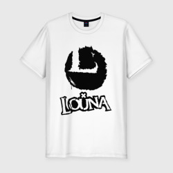 Louna – Мужская футболка хлопок Slim с принтом купить