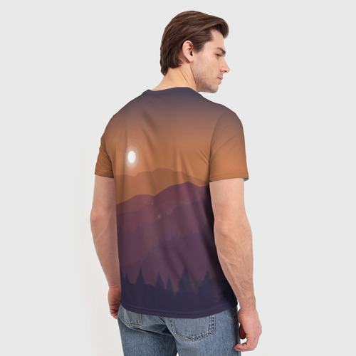 Мужская футболка 3D Горы, цвет 3D печать - фото 4