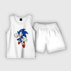 Детская пижама с шортами хлопок Sonic