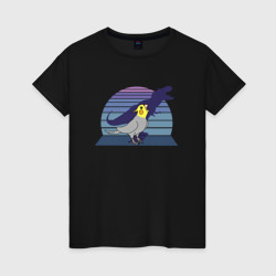 Женская футболка хлопок Попугай Рекс