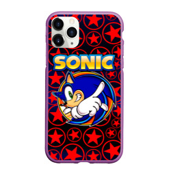 Чехол для iPhone 11 Pro Max матовый Sonic