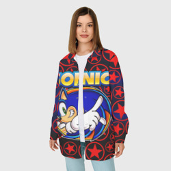 Женская рубашка oversize 3D Sonic - фото 2