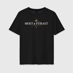 Женская футболка хлопок Oversize Moet & stiraet