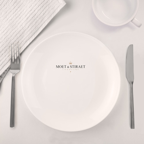 Набор: тарелка + кружка Moet & stiraet - фото 4
