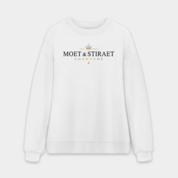 Мужской свитшот oversize без начеса хлопок Moet & stiraet