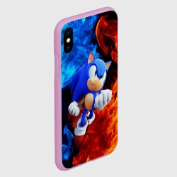 Чехол для iPhone XS Max матовый Sonic - фото 2
