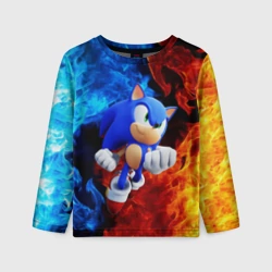 Детский лонгслив 3D Sonic