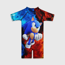 Детский купальный костюм 3D Sonic