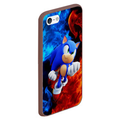 Чехол для iPhone 5/5S матовый Sonic - фото 2