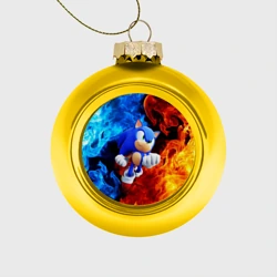 Ёлочный шар стеклянный/пластиковый Sonic