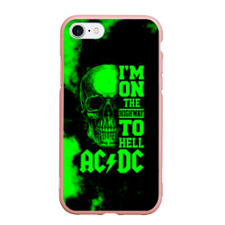 Чехол для iPhone 7/8 матовый I'm on the Highway to hell AC/DC