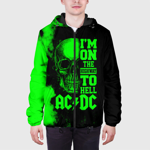 Мужская куртка 3D с принтом I'm on the highway to hell AC/DC, вид сбоку #3