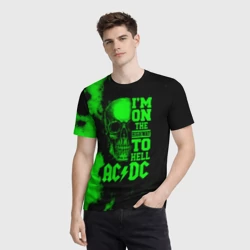 Мужская футболка 3D I'm on the Highway to hell AC/DC - фото 2