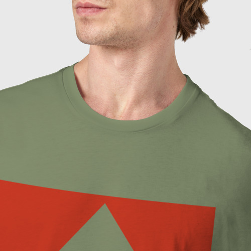 Мужская футболка хлопок Ситроен большое лого, цвет авокадо - фото 6