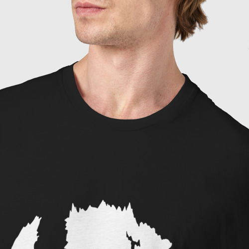 Мужская футболка хлопок Louna, цвет черный - фото 6