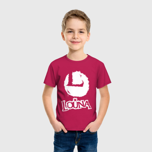 Детская футболка хлопок Louna, цвет маджента - фото 3