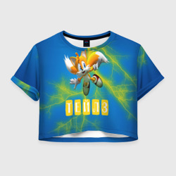 Женская футболка Crop-top 3D Sonic - Майлз Тейлз