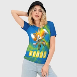 Женская футболка 3D Slim Sonic - Майлз Тейлз - фото 2