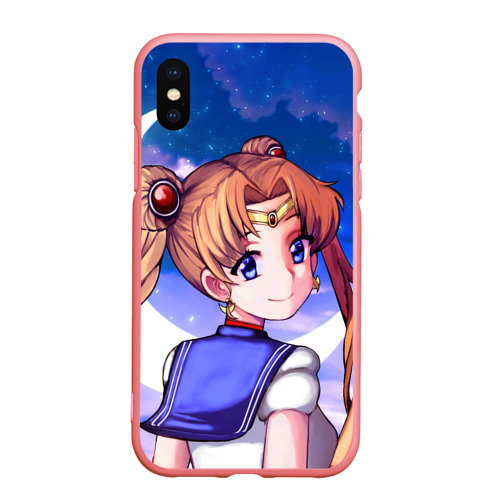 Чехол для iPhone XS Max матовый Sailor moon, цвет баблгам