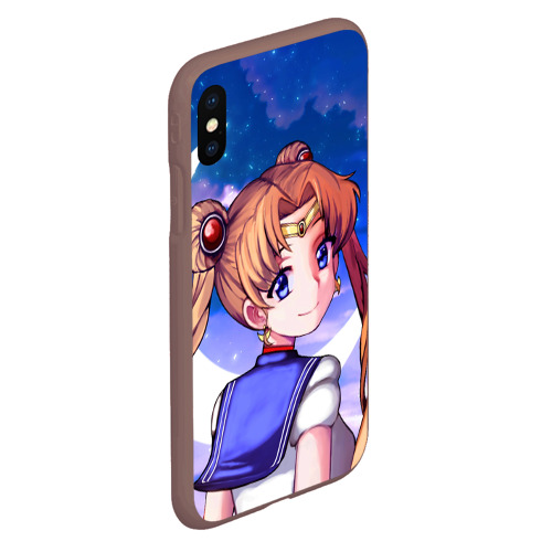 Чехол для iPhone XS Max матовый Sailor moon, цвет коричневый - фото 3