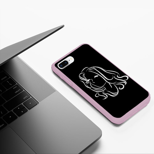 Чехол для iPhone 7Plus/8 Plus матовый Belle, цвет розовый - фото 5