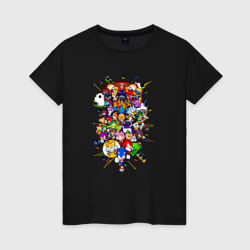 Женская футболка хлопок Sonic Pixel Friends