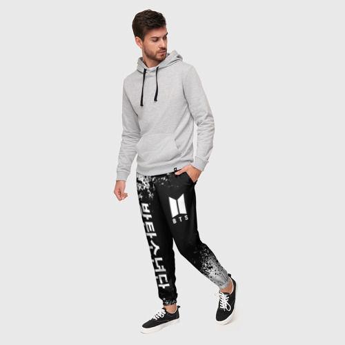 Мужские брюки 3D BTS БТС, цвет 3D печать - фото 3