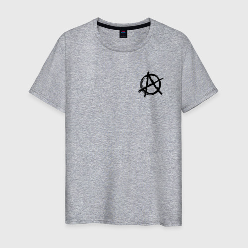 Мужская футболка хлопок Анархия anarchy, цвет меланж