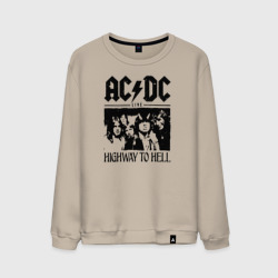 Мужской свитшот хлопок AC/DC Highway to hell