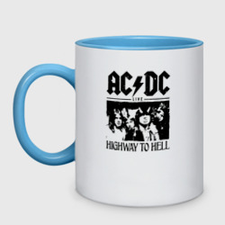 Кружка двухцветная AC/DC Highway to hell
