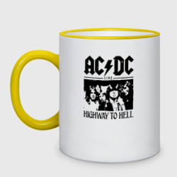 Кружка двухцветная AC/DC Highway to hell