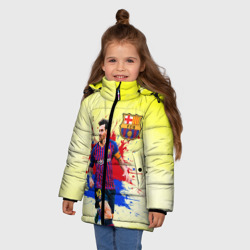 Зимняя куртка для девочек 3D Месси - фото 2