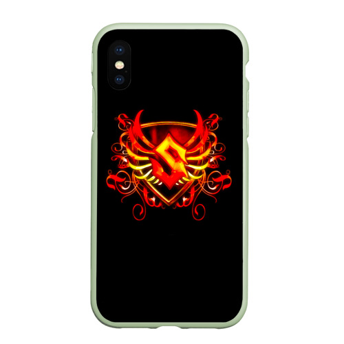 Чехол для iPhone XS Max матовый Sabaton, цвет салатовый