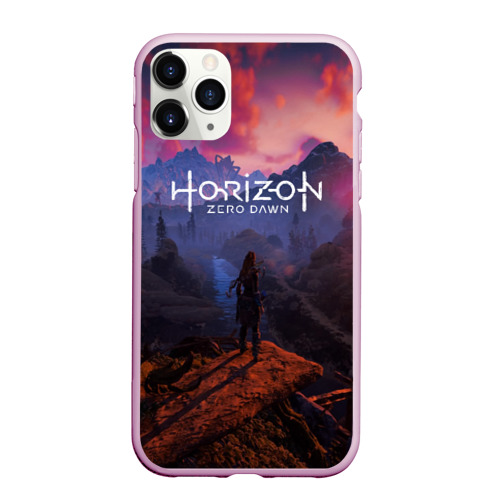 Чехол для iPhone 11 Pro Max матовый Horizon Zero Dawn, цвет розовый